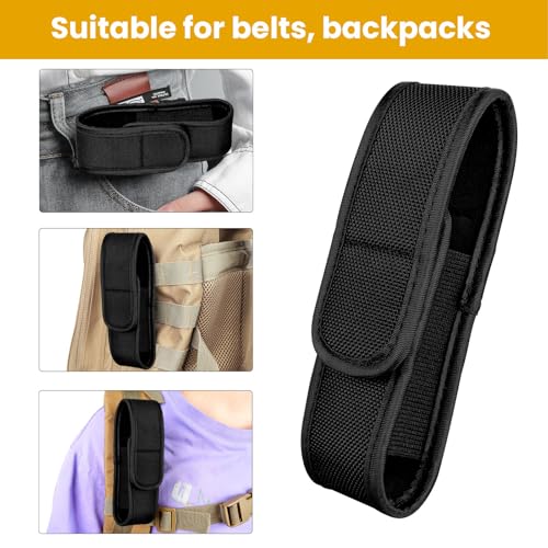 Image of Wurkkos Flashlight Holste with Elastic Nylon, Flashlights Pouch, Nylon Pouch Holder, Carry Case 5.9 inchx1.57 inch, Suitable for TD02, FC11, TD04(Flashlight not Included)