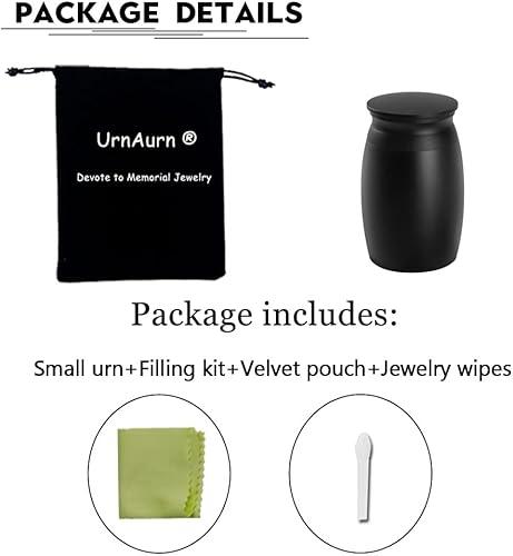 Miniatura 6 de Urna personalizada para cenizas humanas, pequeñas y hermosas urnas de cremación de corazón para mamá, mini urna de recuerdo pacífico para funeral,