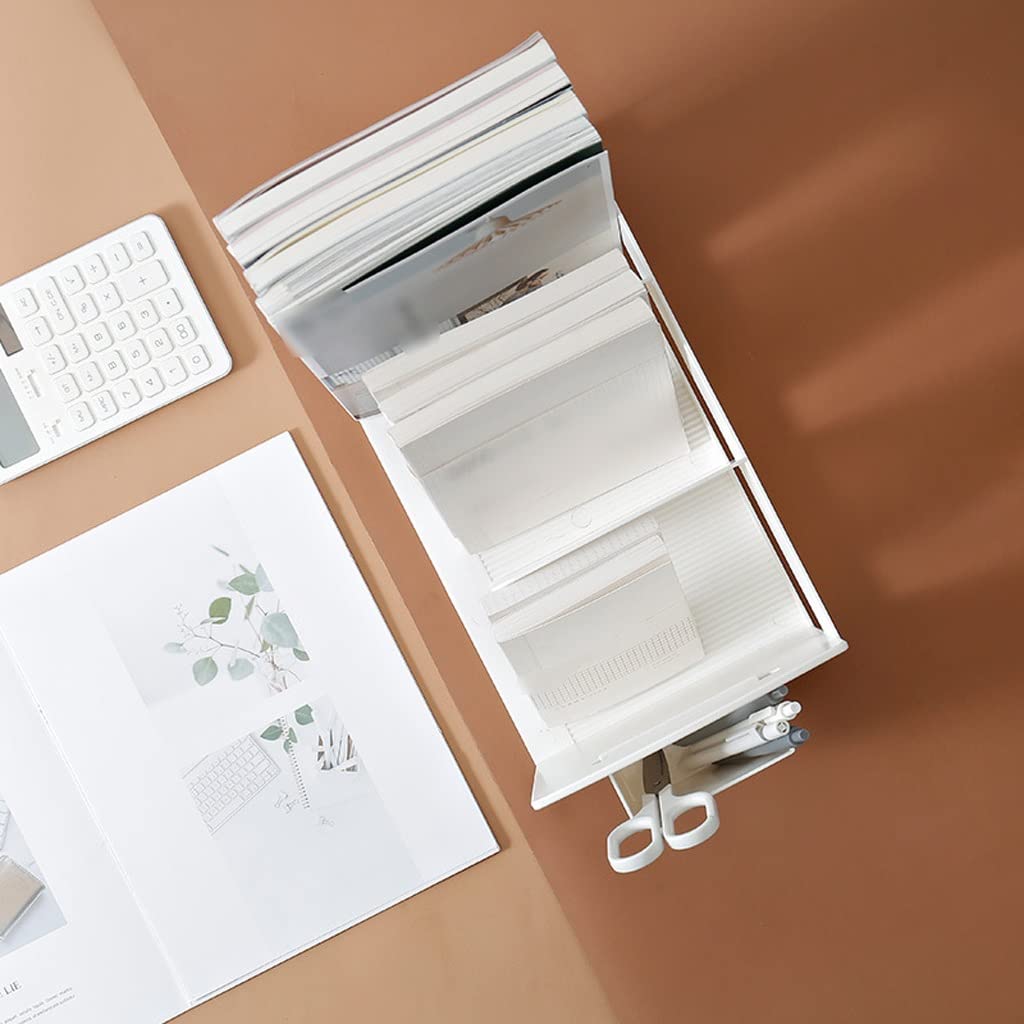 File Storage Rack Office Desktop File Organizer File Box Ufficio Verticale A4 Dormitorio Organizza cancelleria Studenti Articoli Vari Rack Portadocumenti