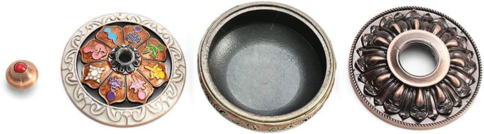 Tibetan Incense Burner, Incense Burner Holder, Incense Tower Stick Cone Coil Holder for Stick/Coil/Cone/Tower/Powder Incense - SMALL Size for Yoga, Meditation, Home Decoration, Ornaments (Copper)