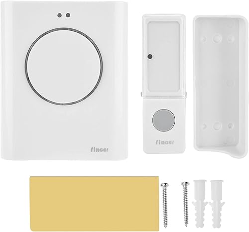 Timbre de puerta timbre kit 656.2 ft remoto casa MP3 descarga inalámbrica timbre timbre puerta timbre incorporada 3 acordes música 64MB memoria