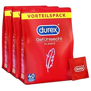 Durex Feelsecht Classic condooms, 3 x 40 stuks (120 condooms)