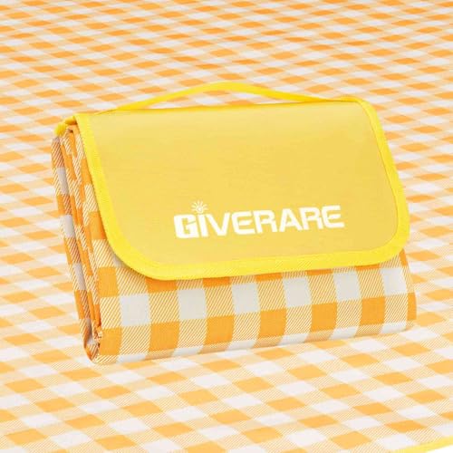Picnic Beach Blanket Extra Large, XL Sandproof Waterproof Outdoor Camping Blankets 80x60in, Sand...