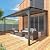 U-MAX 10' x 12' Outdoor Pergola Gazebo, Wall-Mounted Lean to Metal Awnings Gazebos on Clearance for Patio, Large Panel Roof Pergolas and Gazebo for Outdoor Use