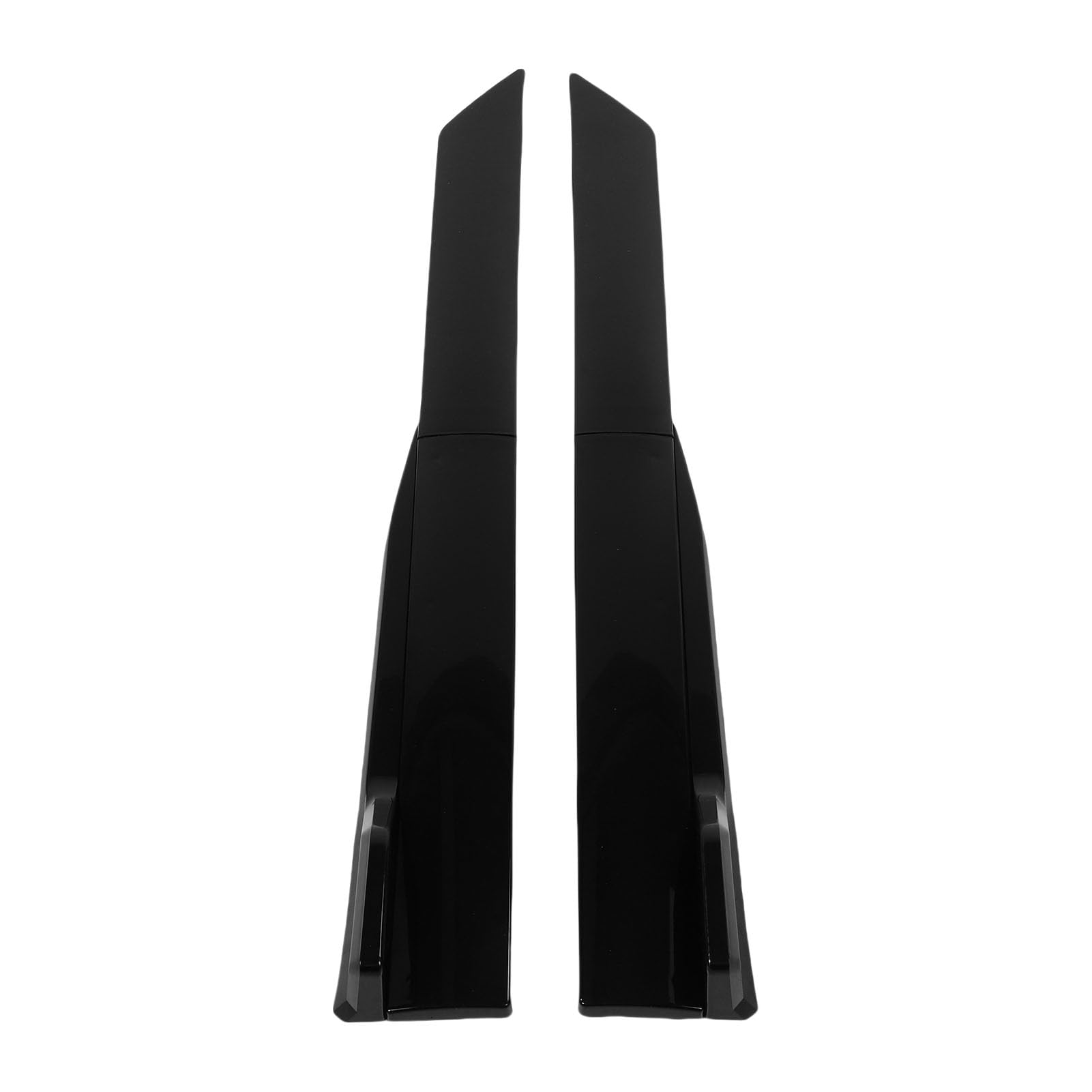 Panel Progowy Boczna Dokładka 105 Cm Stylowa, Regulowana Warga Rozdzielająca do Samochodów Osobowych, Wykonana z Materiału ABS Odpornego na Warunki Atmosferyczne (BLACK)