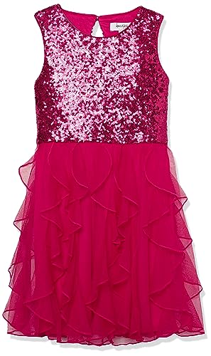 Speechless Girls' Sleeveless Sequin Bodice Party Dress