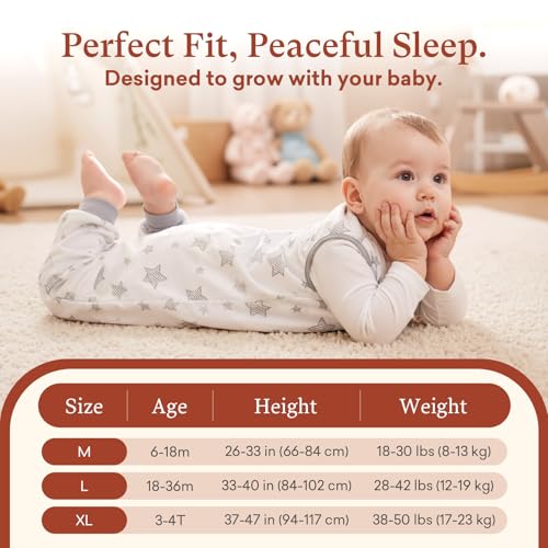 Image of 1.0 TOG Toddler Sleep Sack with Legs for Early Walkers, Wearable Blanket for Tall Walking Toddlers 18-36 Months