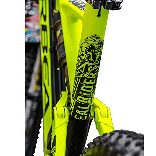 Puños de bicicleta MTB DH Mountainbike BMX AZONIC Logo Grip color azul 6