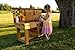 Noble Toys XL Cedar Outdoor Mud Kitchen Centered with Backsplash, Wood Faucet and Oven for Toddlers Kids | Pretend Play Table | Sensory Table | Outside Playset | Real Wooden Kitchens | Preschool