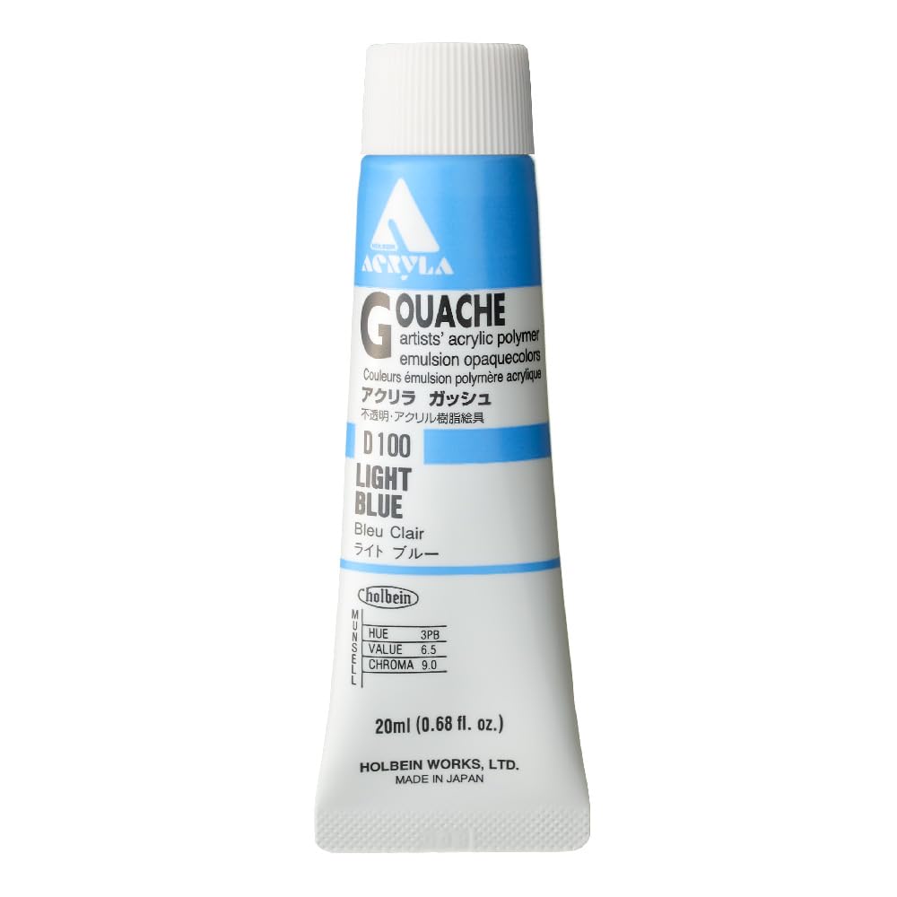 Holbein Blue Acryla Gouache Light (A) 20Ml