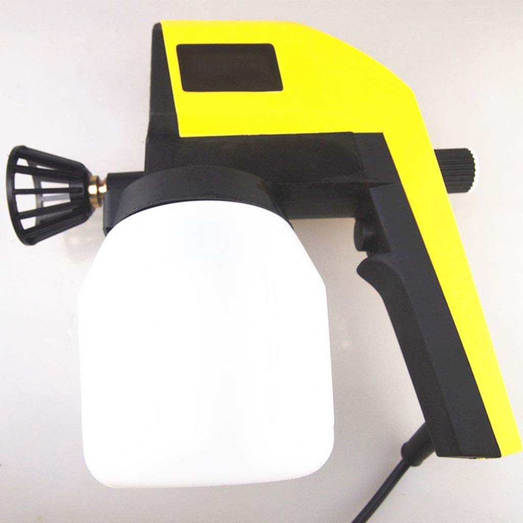 Pulverizadores de Pintura eléctricos de Bricolaje de Mano Amarillo Aerógrafo 100W Sistema de Pistola de pulverización portátil Profesional Pulverizador de Valla para el hogar para
