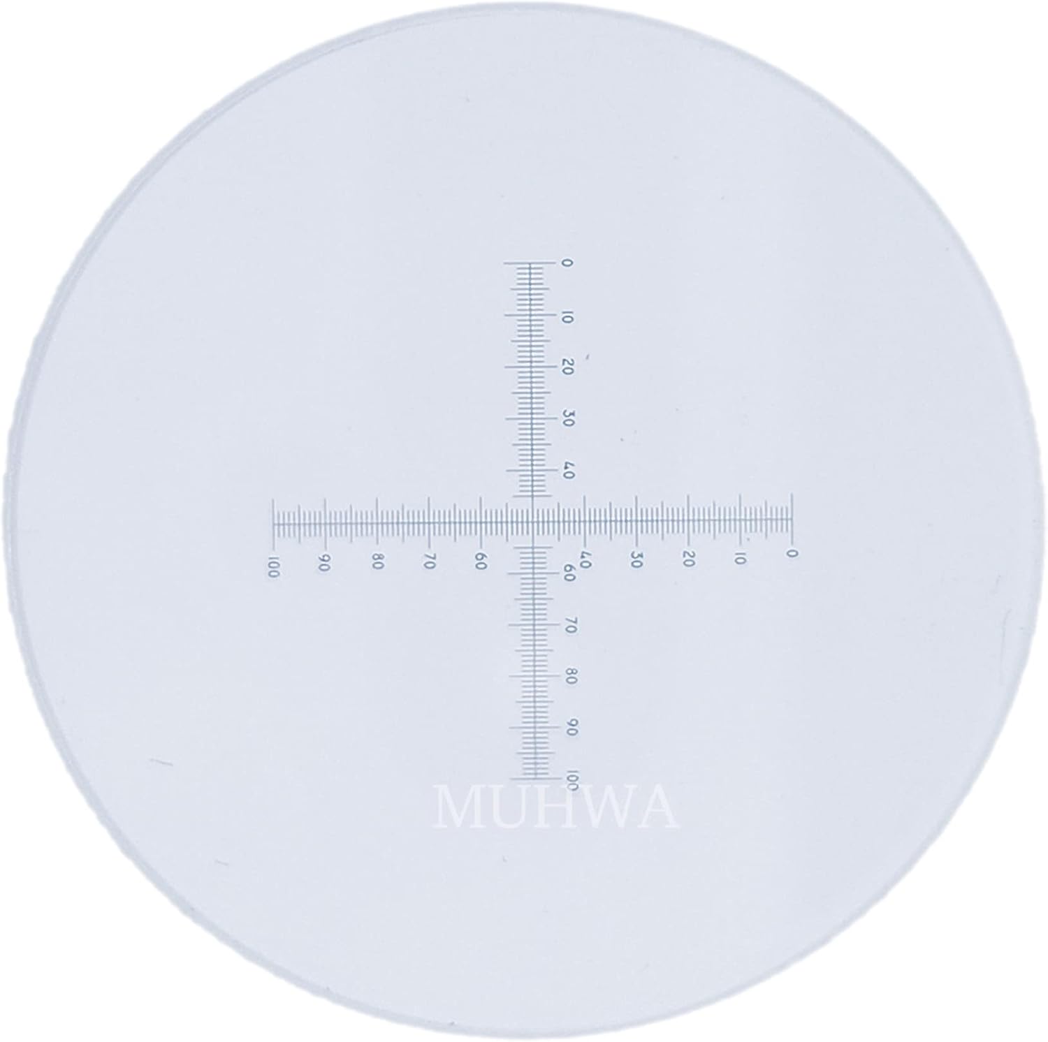 MUHWA 0.1mm High Precision Ocular Micrometer Microscope Micrometer 20.4mm Eyepiece Micrometer for Olymp*S Microscope