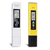 GuDoQi PH Meter, TDS Meter Combo, Pool Water Test Kit, PH Tester Digital, PPM Meter, 0.01 Resolution TDS PH EC Temperature 4 in 1 Set for Drinking Water, Hydroponics, RO System, Aquarium, Swimming