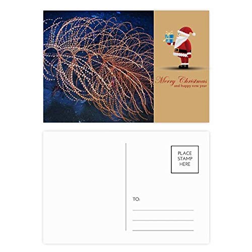 Cartes postales Père Noël Ocean Water Line lot de 20 pièces pour vœux