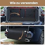 KYG Ladekantenschutz Kofferraum Wasserabweisend und Kratzfest Kofferraum Schutzmatte Langlebig Kofferraummatte für Hunde Universalgröße 105x80cm