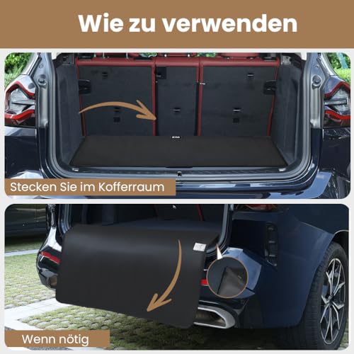 KYG Ladekantenschutz Kofferraum Wasserabweisend und Kratzfest Kofferraum Schutzmatte Langlebig Kofferraummatte für Hunde Universalgröße 105x80cm