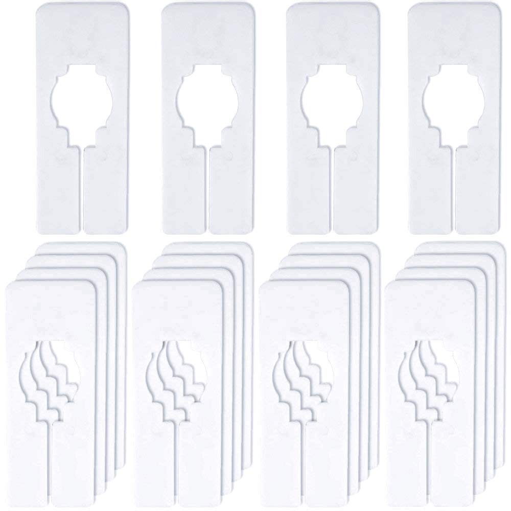 Only Hangers Clothing Rack Blank Rectangular Dividers - 20 Blank Rectangular Size Dividers