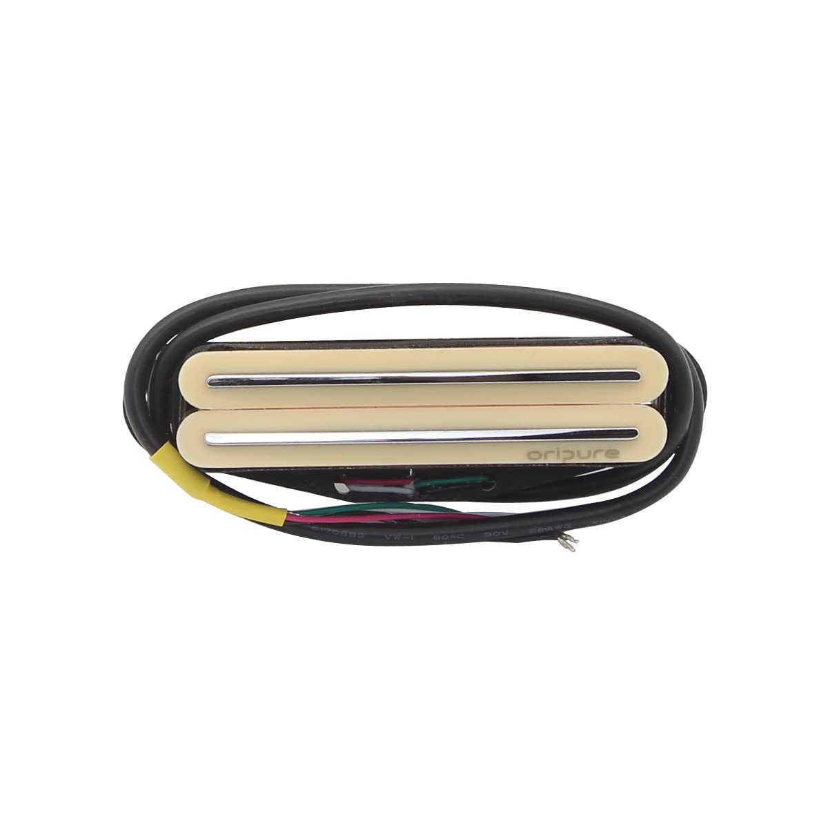 Oripure AlNiCo 5 Hot Wound Dual Blade Rail Pickups Single Coil Sized Humbucker 16K Gitarrensteg Pickup für FD ST/SQ E-Gitarren Style, Creme