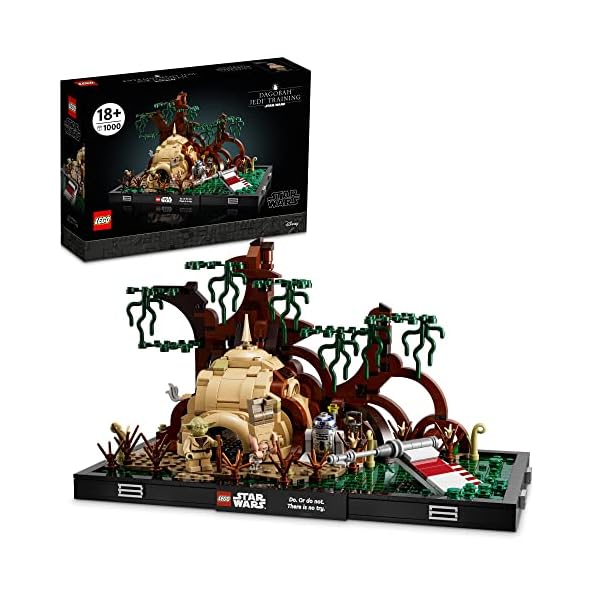 LEGO Star Wars Dagobah Jedi Training Diorama 75330 Building Kit for Adults; Brick-Built Collectible for Display (1,000 Pieces)