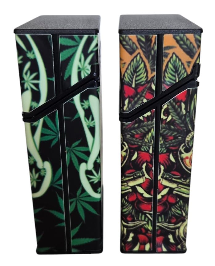 glow in the dark cigarette case Amazon.com: Glow in The Dark Plastic Cigarette Case, King Size, Push to  Open 2 Sets of Designs, Leaf and No Leaf, 4 Cases per Order. (Leaf) :  Health & Household