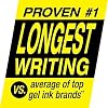 Pilot G2 Pens, Premium Refillable and Retractable Rolling Ball Gel Pens, Fine Point, 0.7mm, Black Ink, 4-Pack