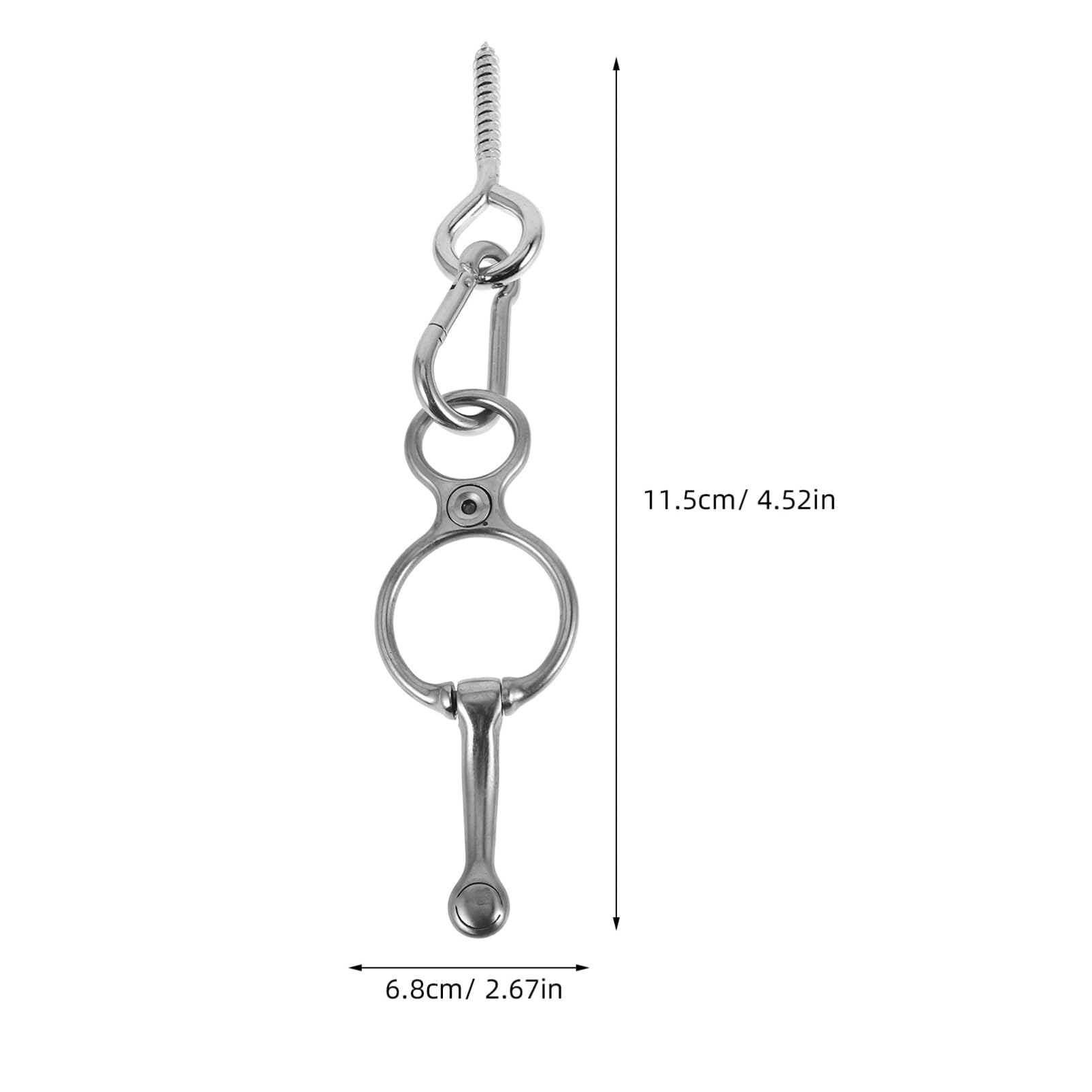 BESPORTBLE Horse Tack Supplies Horse Tie Ring Sturdy Cross Tie Equestrian Accessory