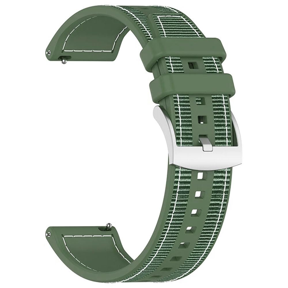 AONES Watch Strap Nylon Silicone Belt 22mm Compatible for Noise Halo 2 Mod Smartwatch Band-picture-15