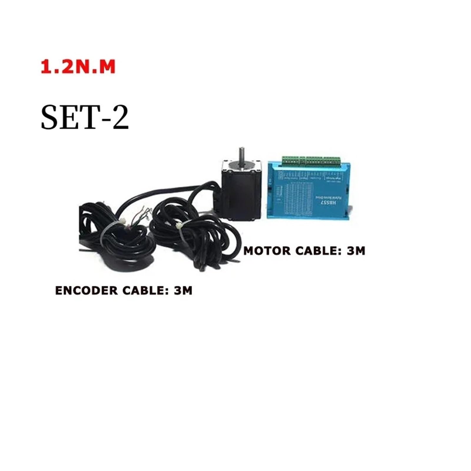 Nema 23 1.2nm Stepper Servo Motor 57HSE1.2N+HBS57 Closed-Loop Step motor/DL57 Step Servo Drive 2 Phase.(Set-2)
