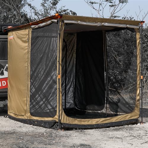 ALL-TOP Awning Room with Floor 6.6' x 8.2' Rip-Stop 420D Oxford Awning Tent with Bug-Resistance...