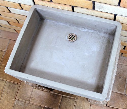 手造り流し台　シンク　モルタル下地 Amazon.co.jp: ガーデンシンク 新タイル流し台用角形モルタル
