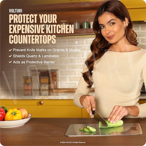 Buy VOLTURI 304 Stainless Steel Chopping Board, 32 x 21.5 cm, 1.2 mm | Surgical-Level Hygiene, Non-Porous, Rustproof, Heat Resistant Heavy-Duty, Built for Daily Indian Cooking Online at Low Prices in India - Amazon.in - Image 6