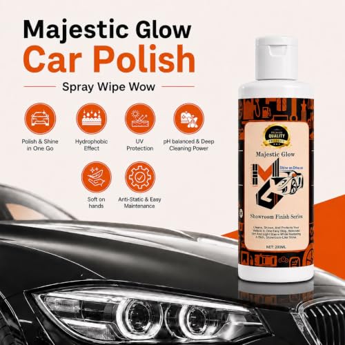 Image of Showroom Finish Series Car & Bike Polish 700 ml | High Gloss Shine & Paint Protection | Water & Dust Repellent Formula | Easy Spray, Wipe & Buff | Suitable for Cars, Bikes & Scooters