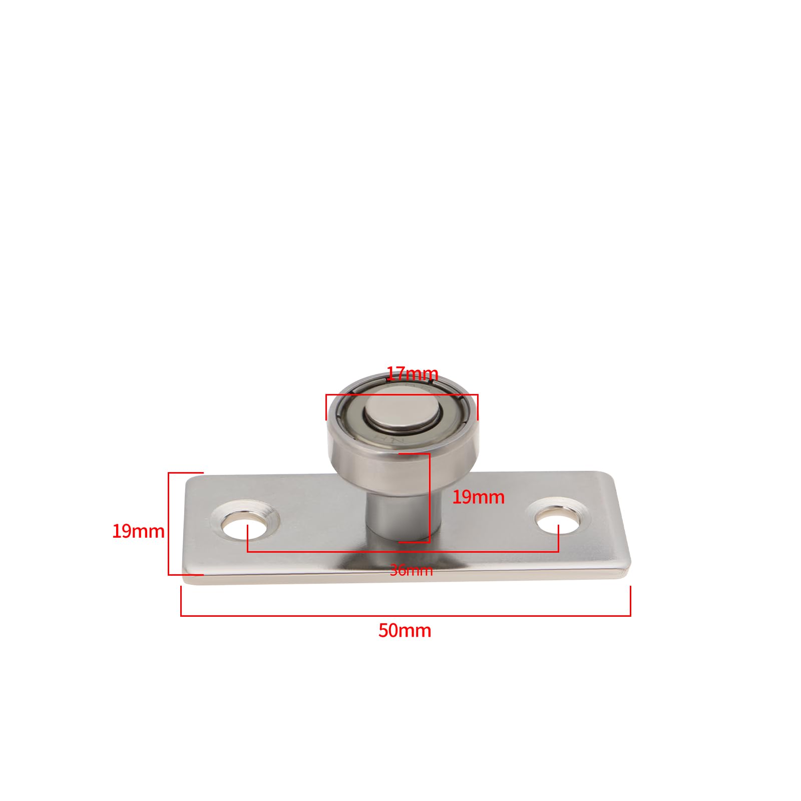 The Lord of the Tools 2pcs Sliding Door Floor Guide Floor Roller Guide Ball Bearing Pulley Sliding Metallic Sliding Door Roller Guide Ball Bearings Roller - Image 4
