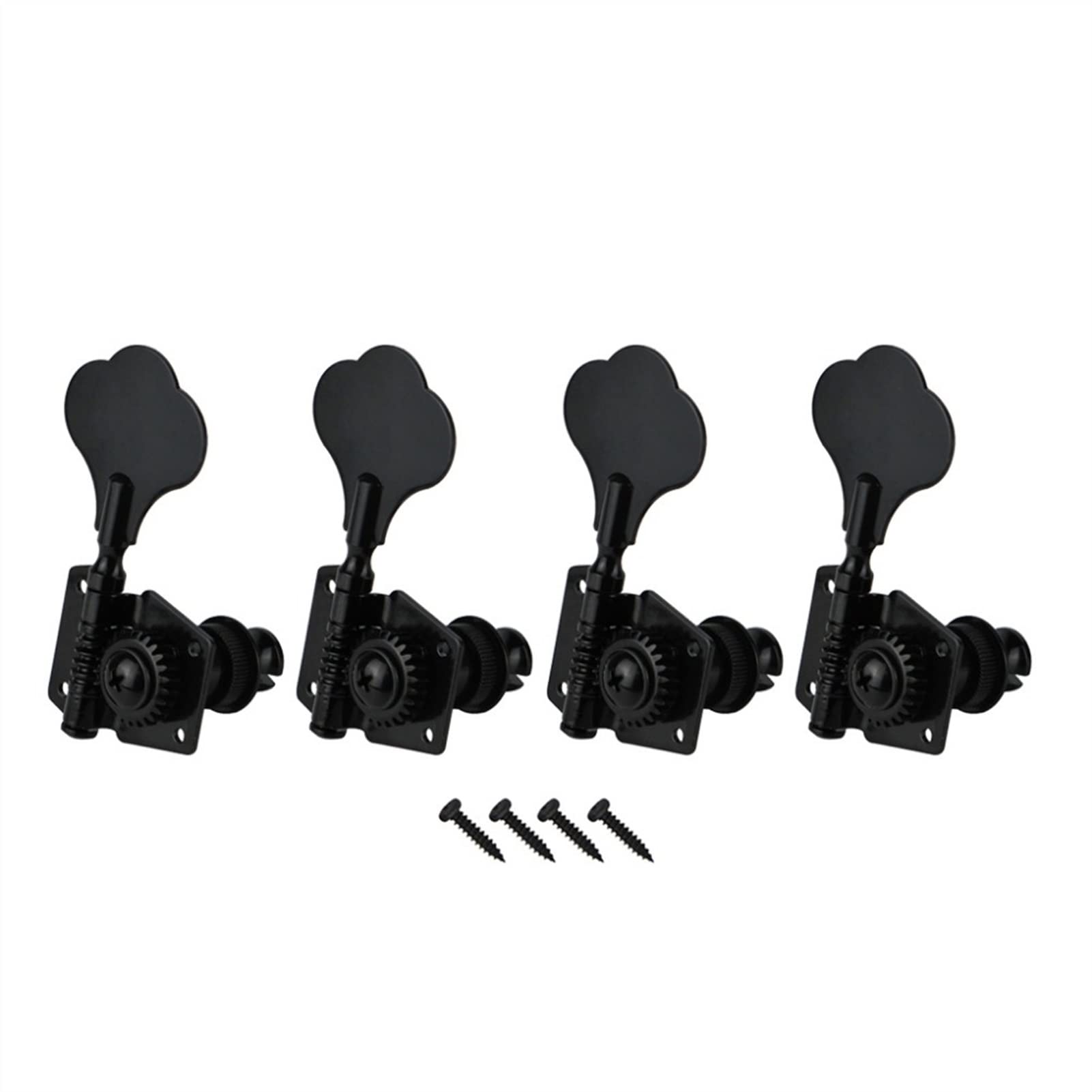 Mécanique Guitare Clés 4pcs Open Bass Machine Heads Tuners 4R Cordes Tuning Keys Pegs Black Electric Bass Parts