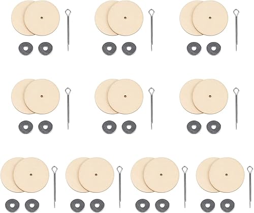 Juego de 10 conectores de articulación de muñeca de 0.787 in, 1.181 in, 1.575 in, 1.969 in, juntas de pasador de chaveta y discos de tablero de