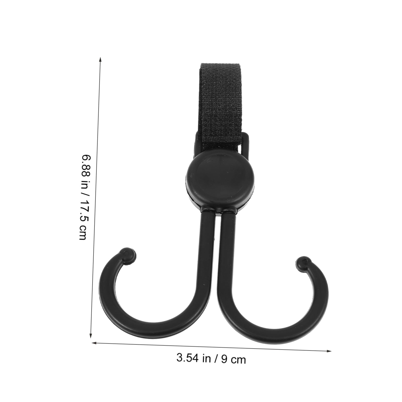 SOESFOUFU 5pcs Stroller Double Hooks Shopping Cart Hanging Hook Portable Home Organizer Rotatable