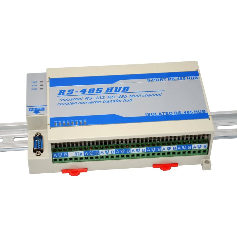 Wiring Connecting Terminals Lightning Protection Isolation Type Two-Way 8-Way 8-Port RS485 hub hub Repeater Sharer Splitter Splitter - (Pins: with 232 Cable)