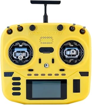 RadioMaster Boxer Crush EdgeTX 2.4G 16CH Transmitter Radio Control ExpressLRS RF System with AG01 Hall Gimbals Yellow-ELRS M2