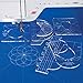 Sewing Tools New Ruler Template Sampler Set for Domestic Sewing Machine 1 Set = 6Pcs #Rl-06