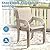 DIFY 7 Pieces Outdoor Patio Dining Set for 6, 47.2" Sandshell Round Dining Table and 6 Sandshell Stackable Sling Dining Chairs, Metal Outdoor Table and Chairs for Lawn Garden Backyard Deck