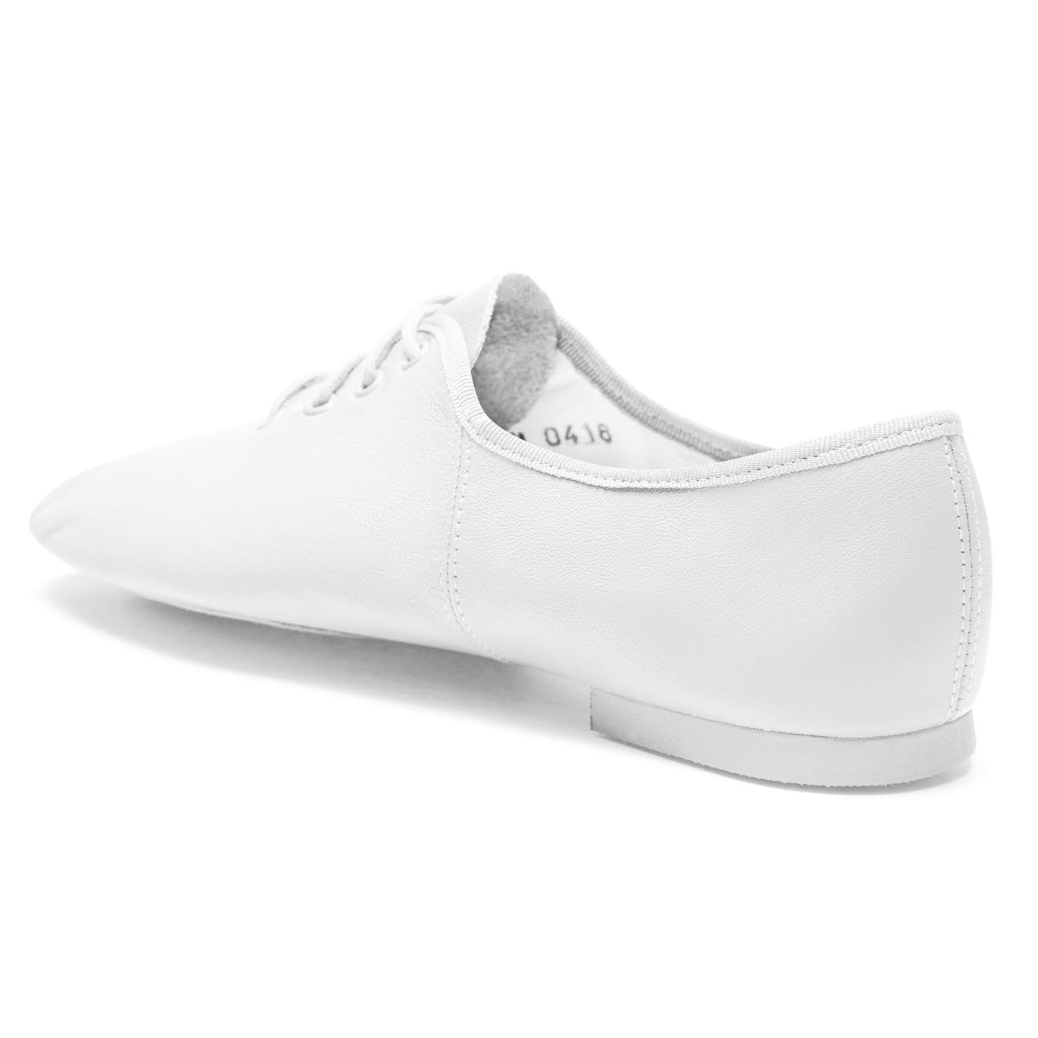 So Danca JZE09 Jazzschuh Gymnastik Schlupfschuh Leder mit Stretch, Geteilte Gummisohle, Weite M