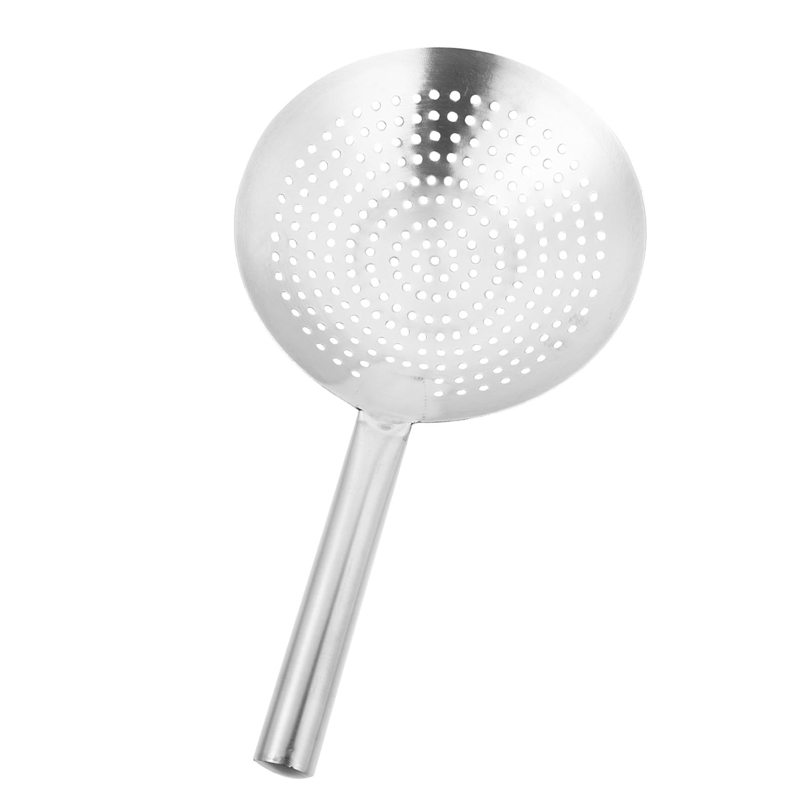 Thickened Stainless Steel Fine Mesh Skimmer Ladle, Oil Filter Strainer Spoon 17 Inch for Deep-Frying Dumplings Vegetables Meat Home Kitchen Use