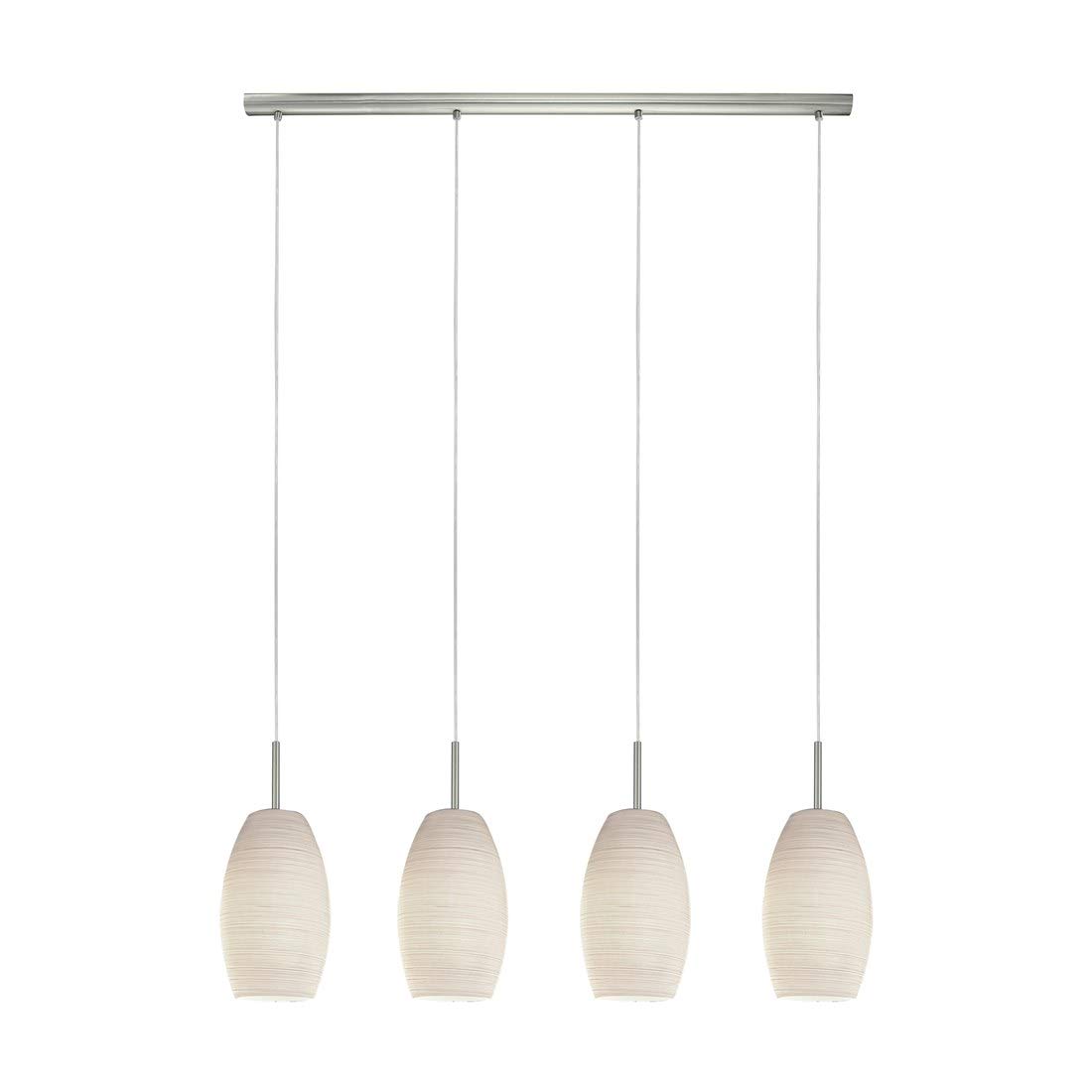 Eglo Matte Nickel Pendant Lamp Batista 3, 4 Bulbs Hanging Lamp