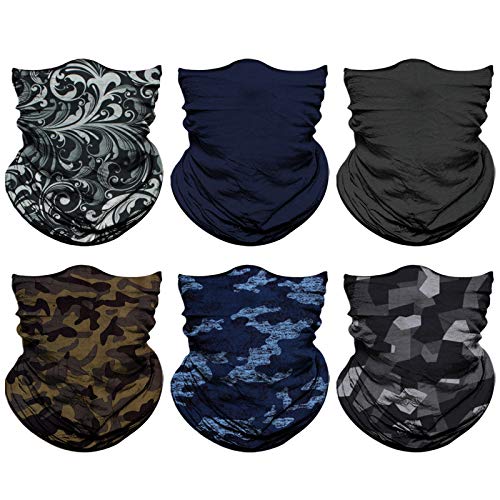 Image of Venswell Neck Gaiter Face Mask Men Women,Seamless Bandana Rave Face Cover Scarf Mask,Balaclava,Headband, Head Wrap,Headwear
