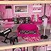KidKraft Sparkle Mansion Wooden Dollhouse with Lights & Sounds, Swimming Pool, Balcony, Elevator and 30 Accessories, Pink, Gift for Ages 3+, Amazon Exclusive