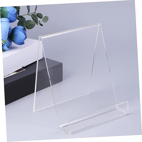 Miniatura 5 de VOSAREA Soporte de exhibición para libros, 2 unidades, marco de fotos, soporte para álbum de fotos, estante para libros, soporte para libros de