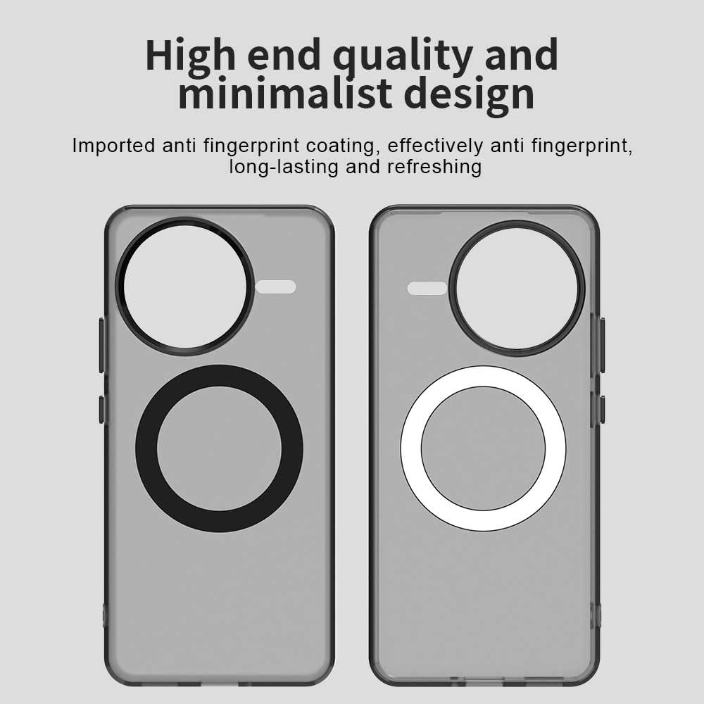 HAOYE Cover Magnetica per Xiaomi Poco F7 Ultra - Custodia TPU+PC Sottile con Finitura Opaca, Anti-Impronta, Antiurto, Compatibile con MagSafe Accessori - Nero