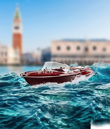 Carson 500108055 Bella Luisa 2,4Ghz 100% Rtr - Barca Telecomandata, Barca Rc, Barca Telecomandata Per Bambini, Circuito Di Sicurezza, Telecomando Incl