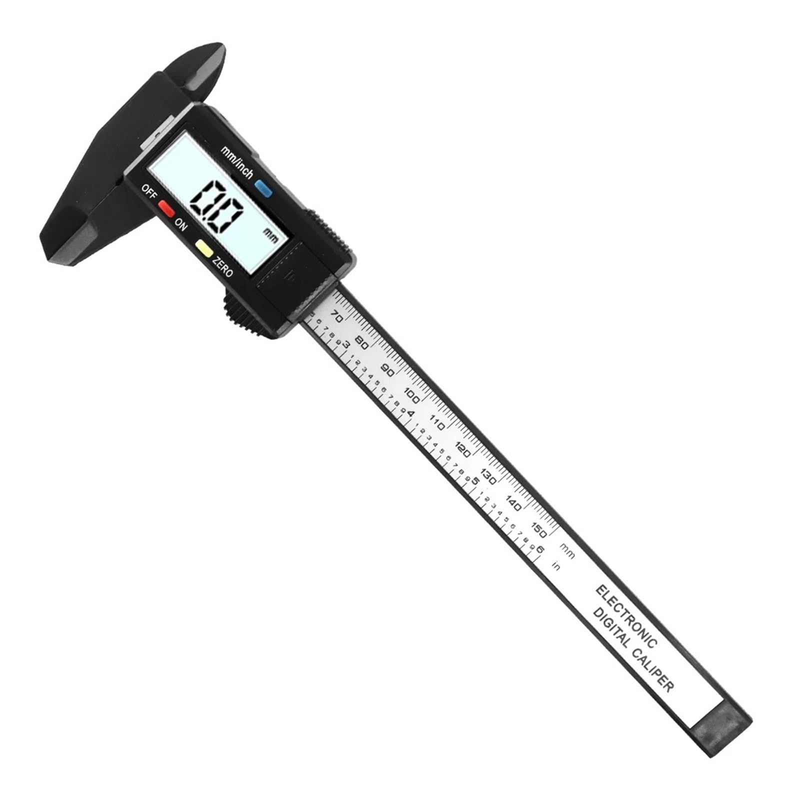 BDAYEK Vernier calipers 100mm 150mm 6 Inch LCD Digital Electronic Vernier Caliper Gauge Micrometer Measuring Tool(0-150mm Black)