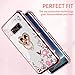 for Samsung Galaxy S8 Plus Case, Galaxy S8 plus Case for Women Glitter Crystal Soft Bling Cute Butterfly Heart Floral Clear Protective Cover with Kickstand+Strap for Samsung Galaxy S8 Plus (Rose Gold)